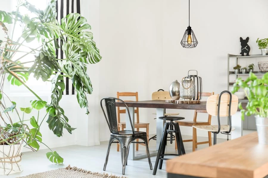 Lucide KYARA - Pendant light - Ø 20 cm - 1xE27 - Black - ambiance 3